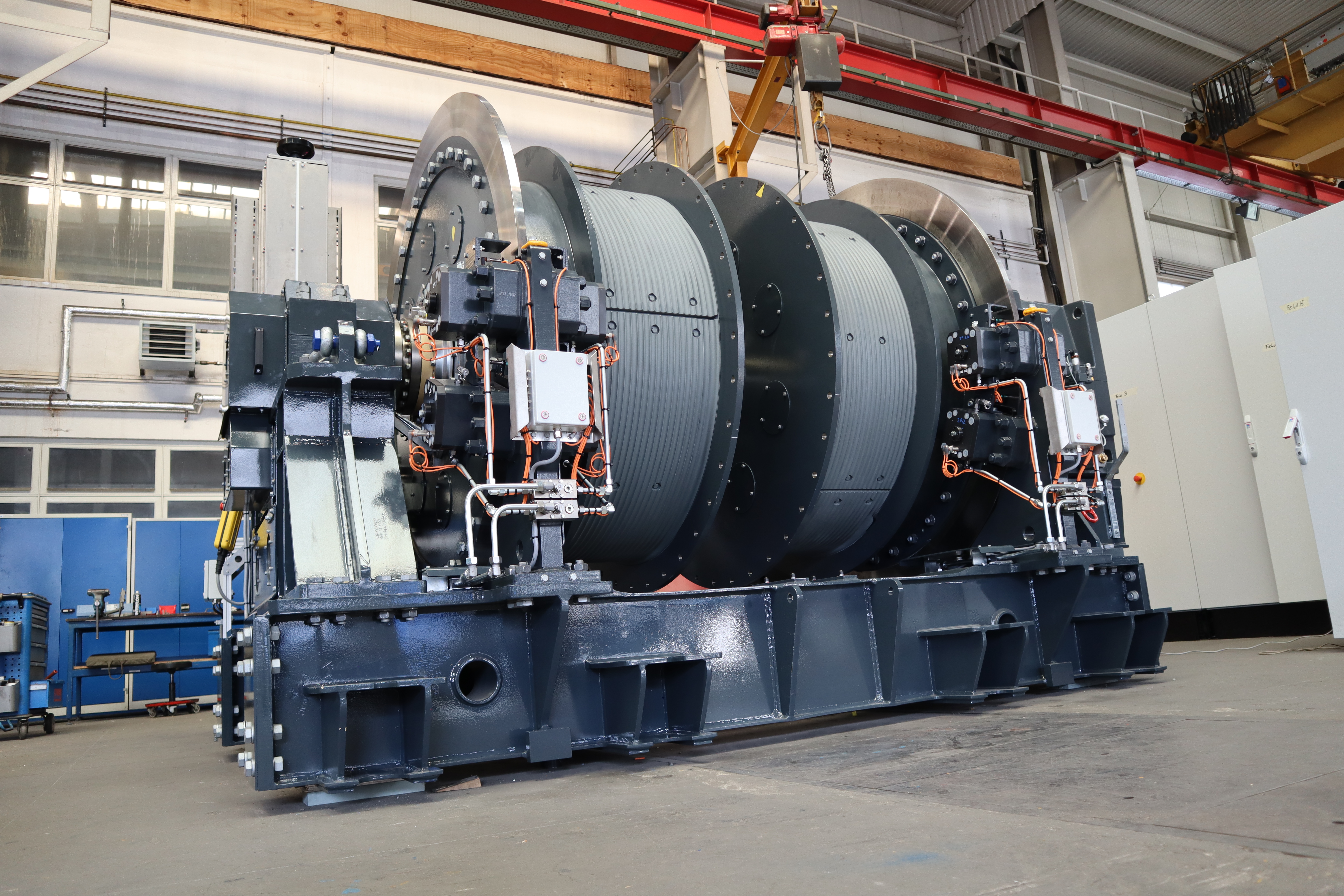 Der Doppeltrommel-Förderhaspel ist ein Produkt von Schachtbau Nordhausen.