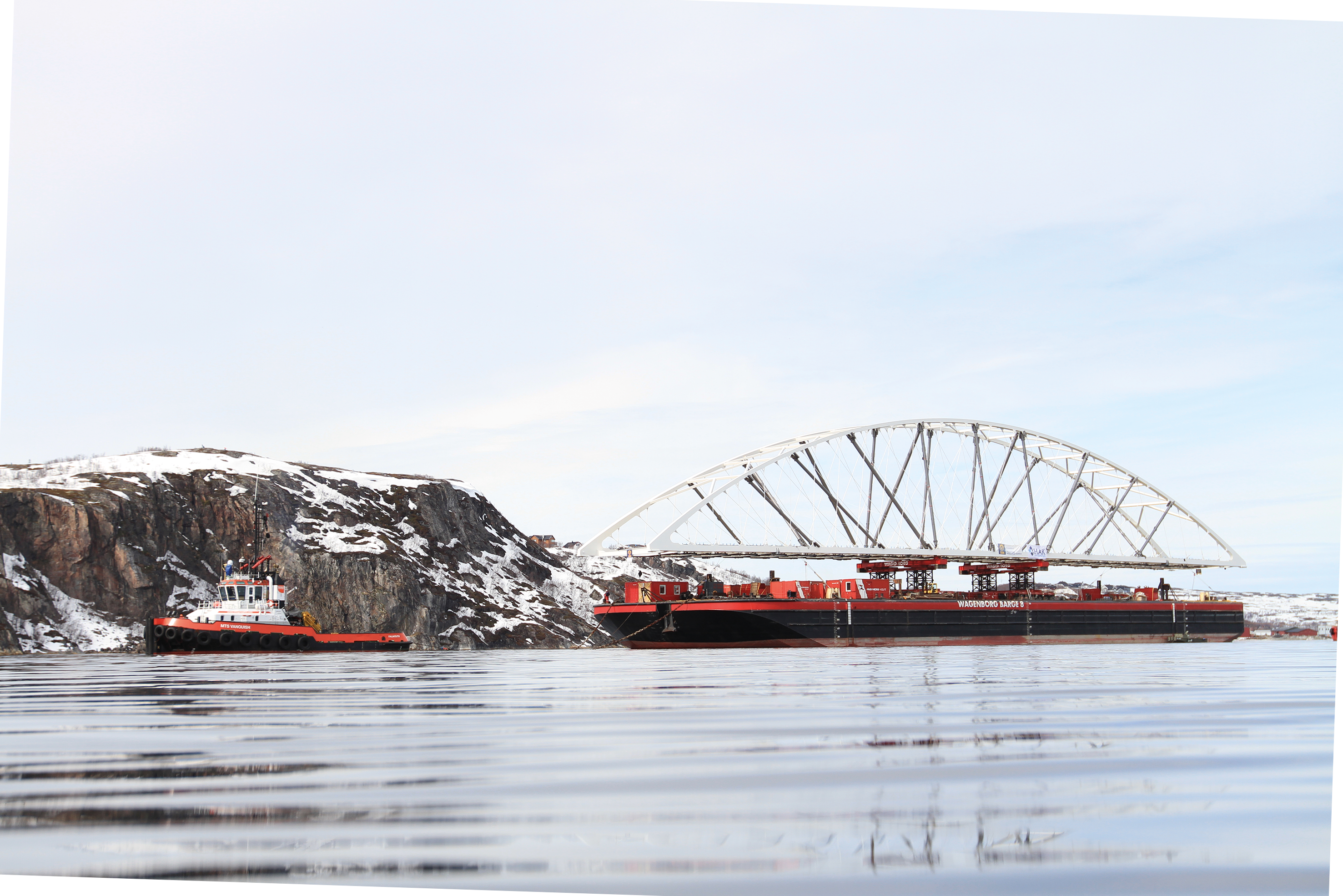 Für die Bøkfjordbrua in Norwegen realisierte Schachtbau den Netzwerkbogen.