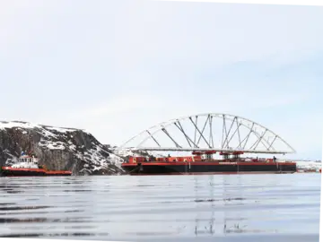 Für die Bøkfjordbrua in Norwegen realisierte Schachtbau den Netzwerkbogen.