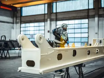 Das Korrosionsschutzcenter gehört zu den innerbetrieblichen Dienstleistungen von Schachtbau Nordhausen.