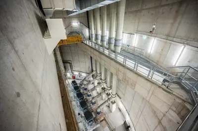 Im Zuge der Emscher-Renaturierung plante und fertigte Schachtbau alle drei Pumpwerke, zuletzt das in Oberhausen.