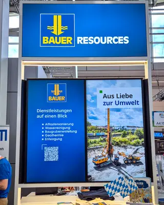 Bauer Resources at IFAT Munich 2026 at the Bayern Innovativ joint booth